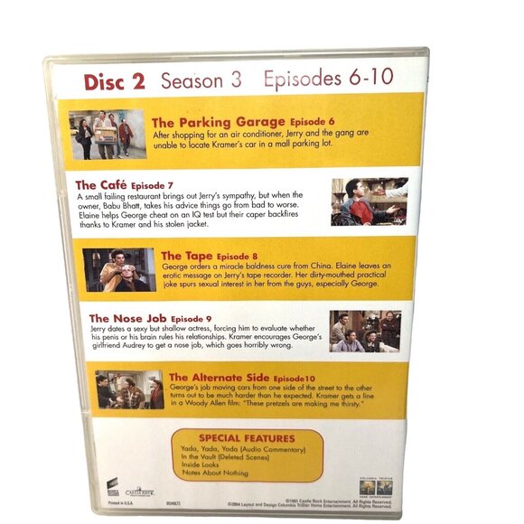 Seinfeld - Season 3 (DVD, 2004, 4-Disc Set) - Picture 9 of 11